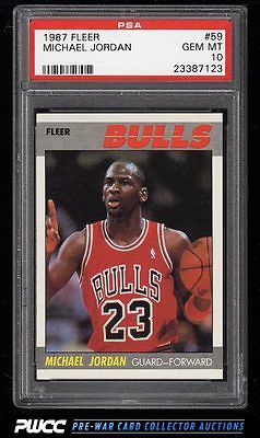 1987 Fleer Basketball Michael Jordan 59 PSA 10 GEM MINT PWCC