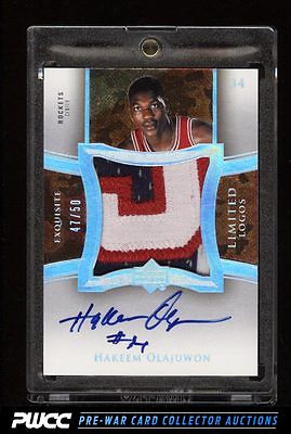 2004 Exquisite Collection Limited Logos Hakeem Olajuwon AUTO PATCH 50 PWCC