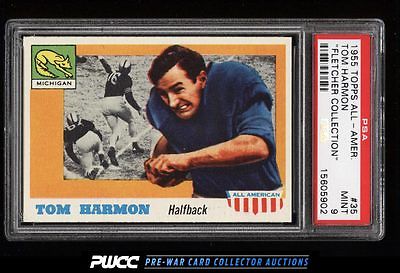 1955 Topps AllAmerican Tom Harmon 35 PSA 9 MINT PWCC