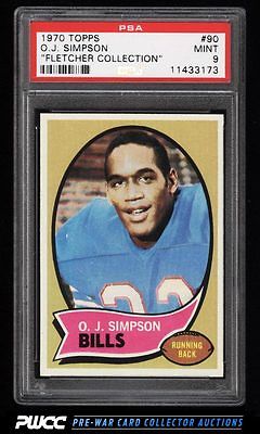 1970 Topps Football OJ Simpson ROOKIE RC 90 PSA 9 MINT PWCC