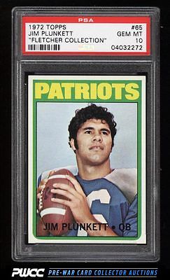 1972 Topps Football Jim Plunkett ROOKIE RC 65 PSA 10 GEM MINT PWCC