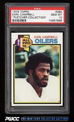 1979 Topps Football Earl Campbell ROOKIE RC 390 PSA 10 GEM MINT PWCC