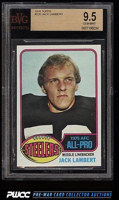 1976 Topps Football Jack Lambert ROOKIE RC 220 BVG 95 GEM MINT PWCC