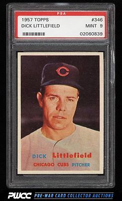 1957 Topps SETBREAK Dick Littlefield 346 PSA 9 MINT PWCC