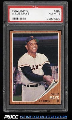 1962 Topps SETBREAK Willie Mays 300 PSA 8 NMMT PWCC