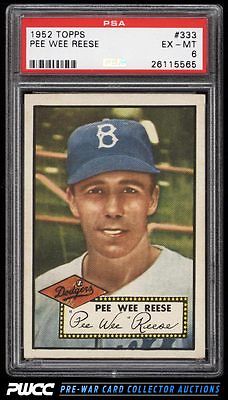 1952 Topps Pee Wee Reese 333 PSA 6 EXMT PWCC