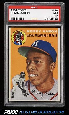 1954 Topps Hank Aaron ROOKIE RC 128 PSA 7 NRMT PWCC