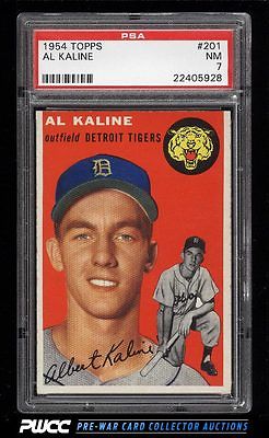 1954 Topps Al Kaline ROOKIE RC 201 PSA 7 NRMT PWCC