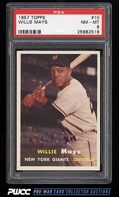 1957 Topps Willie Mays 10 PSA 8 NMMT PWCC