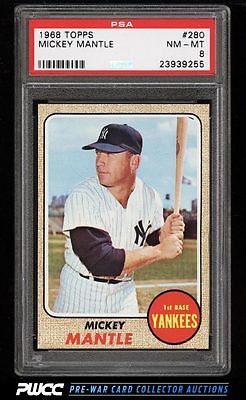 1968 Topps Mickey Mantle 280 PSA 8 NMMT PWCC