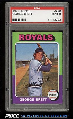 1975 Topps George Brett ROOKIE RC 228 PSA 9 MINT PWCC