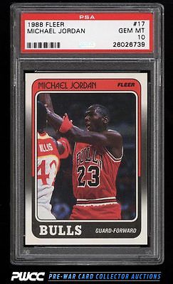 1988 Fleer Basketball Michael Jordan 17 PSA 10 GEM MINT PWCC