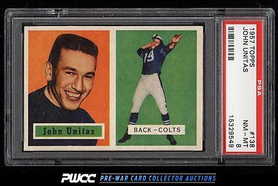 1957 Topps Football Johnny Unitas ROOKIE RC 138 PSA 8 NMMT PWCC