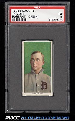 190911 T206 Ty Cobb GREEN PORTRAIT PSA 5 EX PWCC