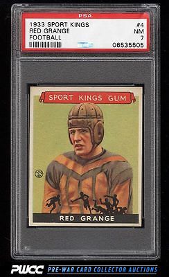 1933 Goudey Sport Kings Red Grange FOOTBALL 4 PSA 7 NRMT PWCC