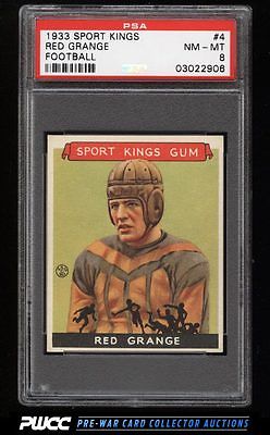 1933 Goudey Sport Kings SETBREAK Red Grange FOOTBALL 4 PSA 8 NMMT PWCC