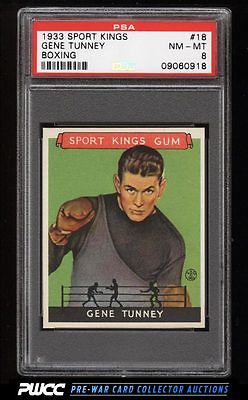1933 Goudey Sport Kings SETBREAK Gene Tunney BOXING 18 PSA 8 NMMT PWCC