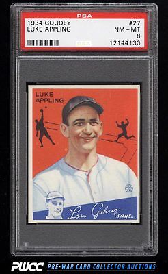 1934 Goudey SETBREAK Luke Appling 27 PSA 8 NMMT PWCC