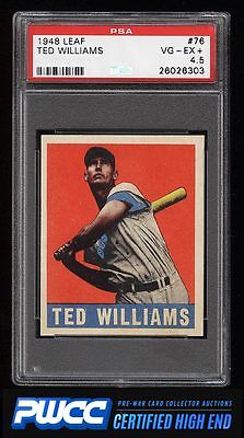 1948 Leaf Ted Williams 76 PSA 45 VGEX PWCCHE