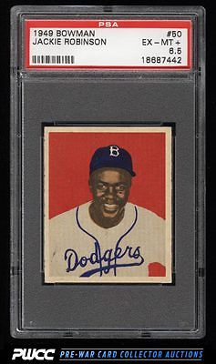 1949 Bowman Jackie Robinson ROOKIE RC 50 PSA 65 EXMT PWCC