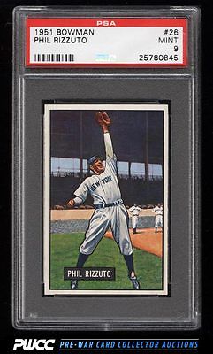 1951 Bowman Phil Rizzuto 26 PSA 9 MINT PWCC