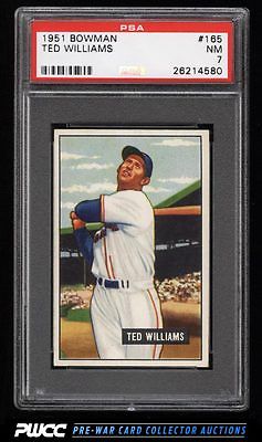 1951 Bowman Ted Williams 165 PSA 7 NRMT PWCC