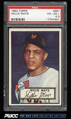 1952 Topps Willie Mays 261 PSA 45 VGEX PWCC