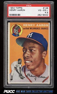 1954 Topps Hank Aaron ROOKIE RC 128 PSA 45 VGEX PWCC