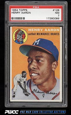 1954 Topps Hank Aaron ROOKIE RC 128 PSA 7 NRMT PWCC