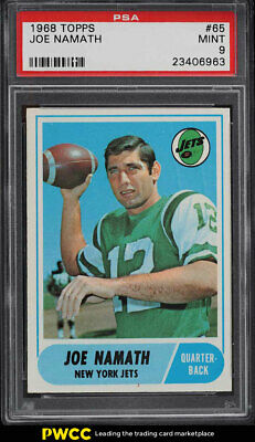 1968 Topps Football Joe Namath 65 PSA 9 MINT