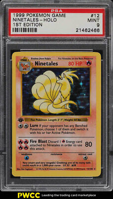 1999 Pokemon Game 1st Edition Holo Ninetales 12 PSA 9 MINT