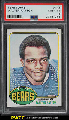 1976 Topps Football Walter Payton ROOKIE RC 148 PSA 8 NMMT