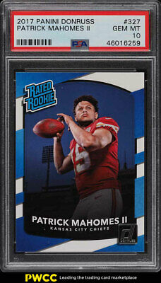 2017 Donruss Football Patrick Mahomes II ROOKIE RC 327 PSA 10 GEM MINT