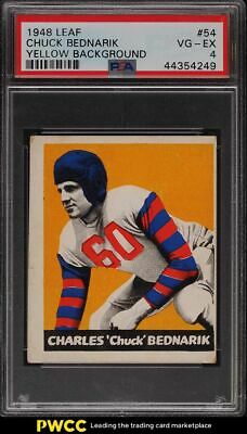 1948 Leaf Football Chuck Bednarik ROOKIE RC 54 PSA 4 VGEX