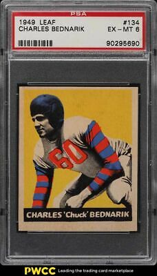 1949 Leaf Football Charles Bednarik 134 PSA 6 EXMT