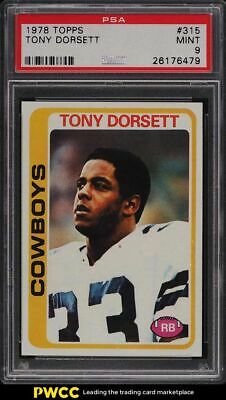 1978 Topps Football Tony Dorsett ROOKIE RC 315 PSA 9 MINT