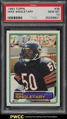 1983 Topps Football Mike Singletary ROOKIE RC 38 PSA 10 GEM MINT