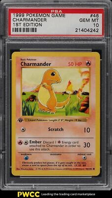 1999 Pokemon Game 1st Edition Charmander 46 PSA 10 GEM MINT