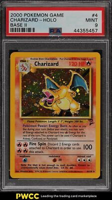 2000 Pokemon Game Base II Holo Charizard 4 PSA 9 MINT