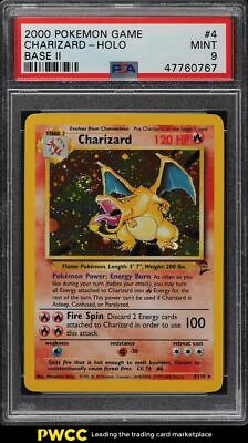 2000 Pokemon Game Base II Holo Charizard 4 PSA 9 MINT