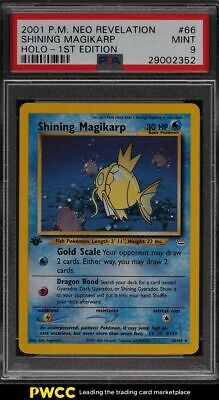 2001 Pokemon Neo Revelation 1st Edition Holo Shining Magikarp 66 PSA 9 MINT