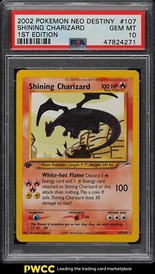 2002 Pokemon Neo Destiny 1st Edition Shining Charizard 107 PSA 10 GEM MINT