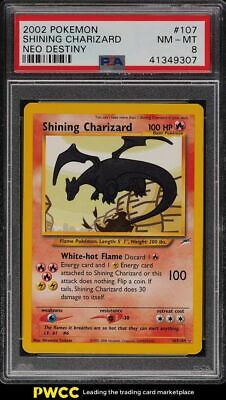 2002 Pokemon Neo Destiny Shining Charizard 107 PSA 8 NMMT