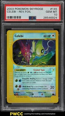 2003 Pokemon Skyridge Reverse Foil Celebi 145 PSA 10 GEM MINT