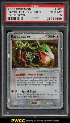 2005 Pokemon EX Deoxys Holo Rayquaza 102 PSA 10 GEM MINT