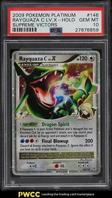 2009 Pokemon Platinum Supreme Victors Holo Rayquaza C LV X 146 PSA 10 GEM MINT