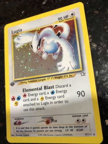 NEO Genesis Lugia 9111 Holo 1st Edition MINT Pokemon Card Pack Fresh Raw WOTC