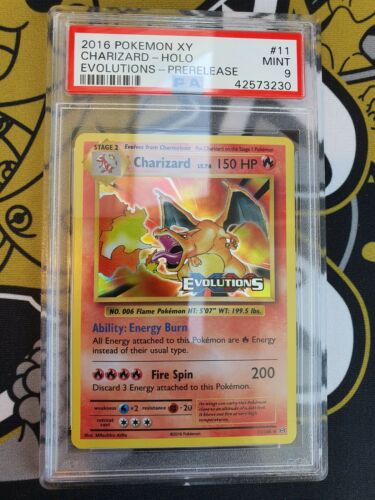 PSA 9 Charizard Glurak Prerelease XY Evolutions Pokemon