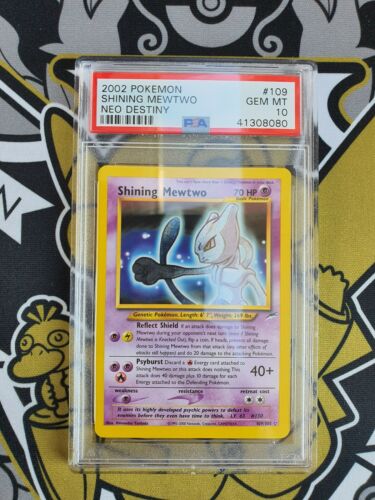 PSA 10 Shining Mewtwo Schimmerndes Mewtu Neo Destiny Pokemon