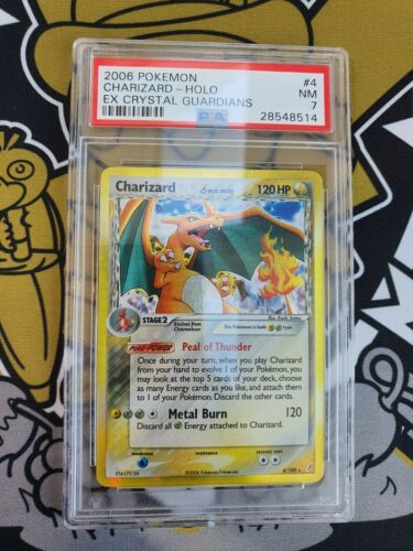 PSA 7 Charizard Glurak EX Crystal Guardians Pokemon